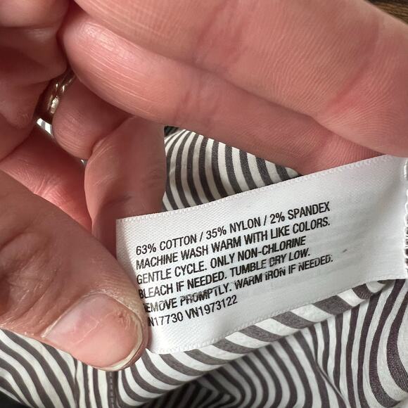 Lot of 2 Women's A New Day XL Button Up Shirt Striped Beach Coastal Lightweight - Picture 14 of 16